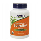 Spiruline BIO 500mg pacifica 200 gélules NOW FOODS